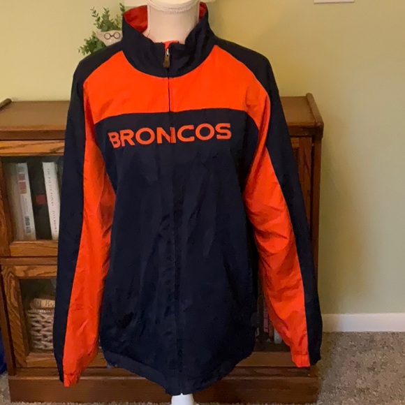 Men’s Size Large Denver Broncos NFL Zip Up Jacket - Picture 1 of 13